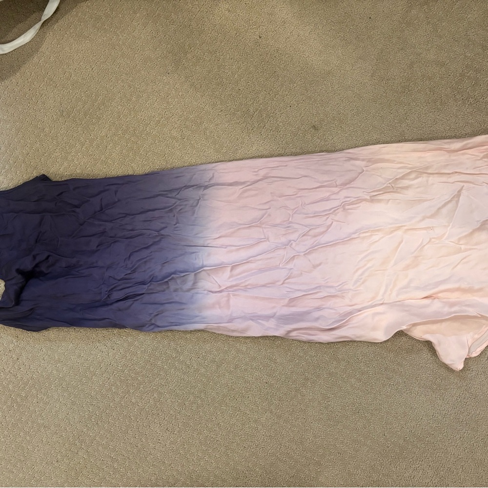 Young Fabulous & Broke Purple to Pink Asymmetrical Dress - Picture 3 of 4
